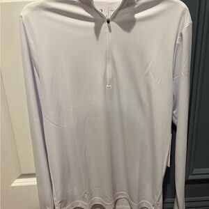 White Quarter-Zip Pullover